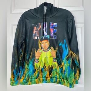 NLE Choppa Graphic Hoodie Medium